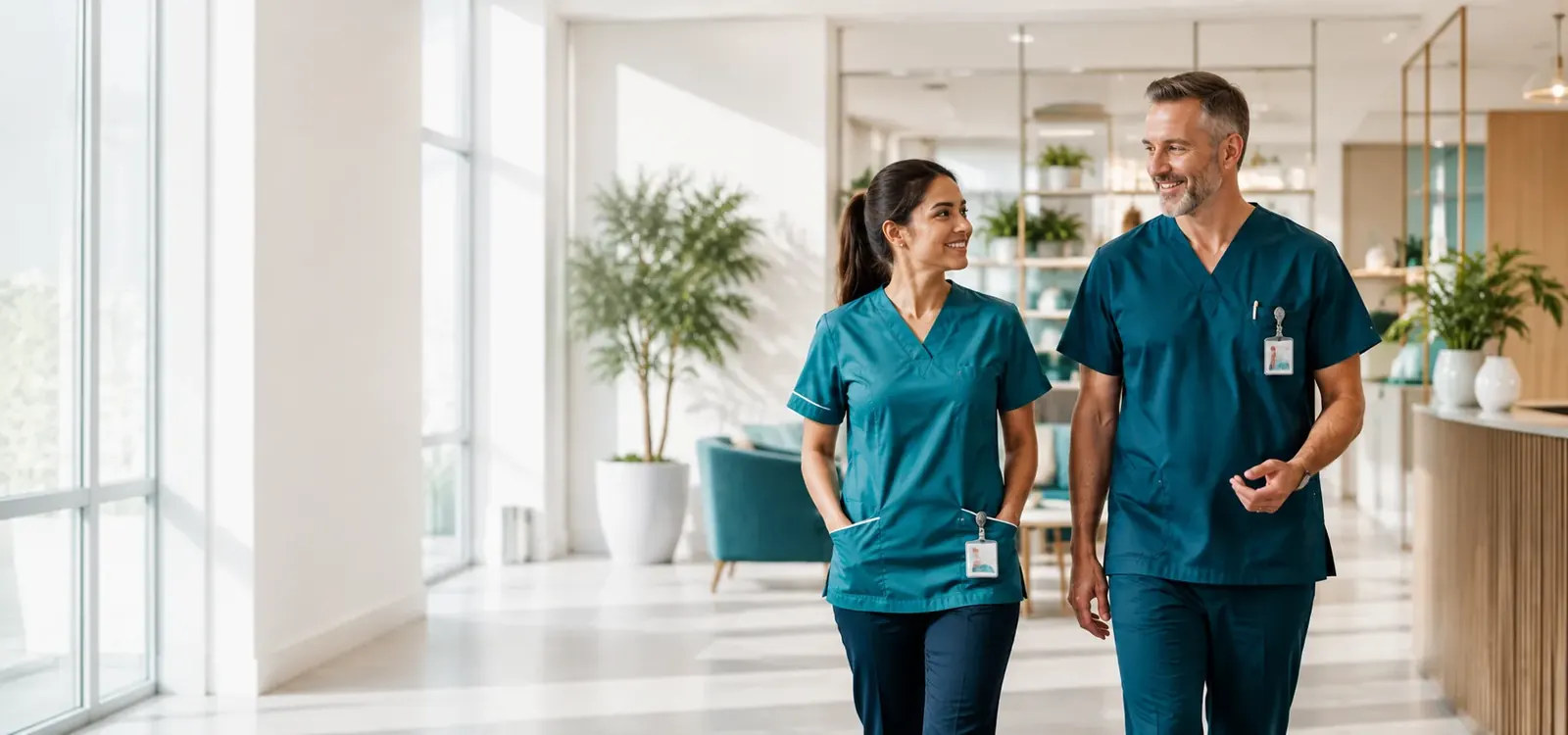 A healthcare executive in consultation with a Phoenix Care 4 U nurse